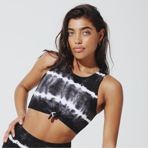 Electric and Rose Tie-Dye Knot Tank Bra